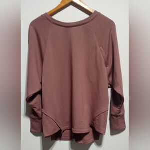 Thrive Societe Reversable Oversized Sweatshirt Pink Size Medium